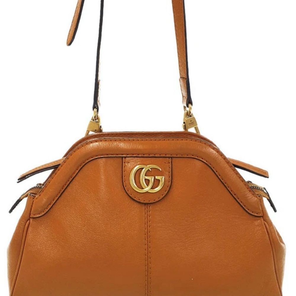 Gucci Rebel Small Cat Crossbody Bag with Gold Hardware